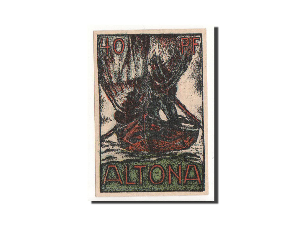 Banknote, Germany, Altona, 40 Pfennig, barque, 1921, 1921-12-12, UNC(65-70)