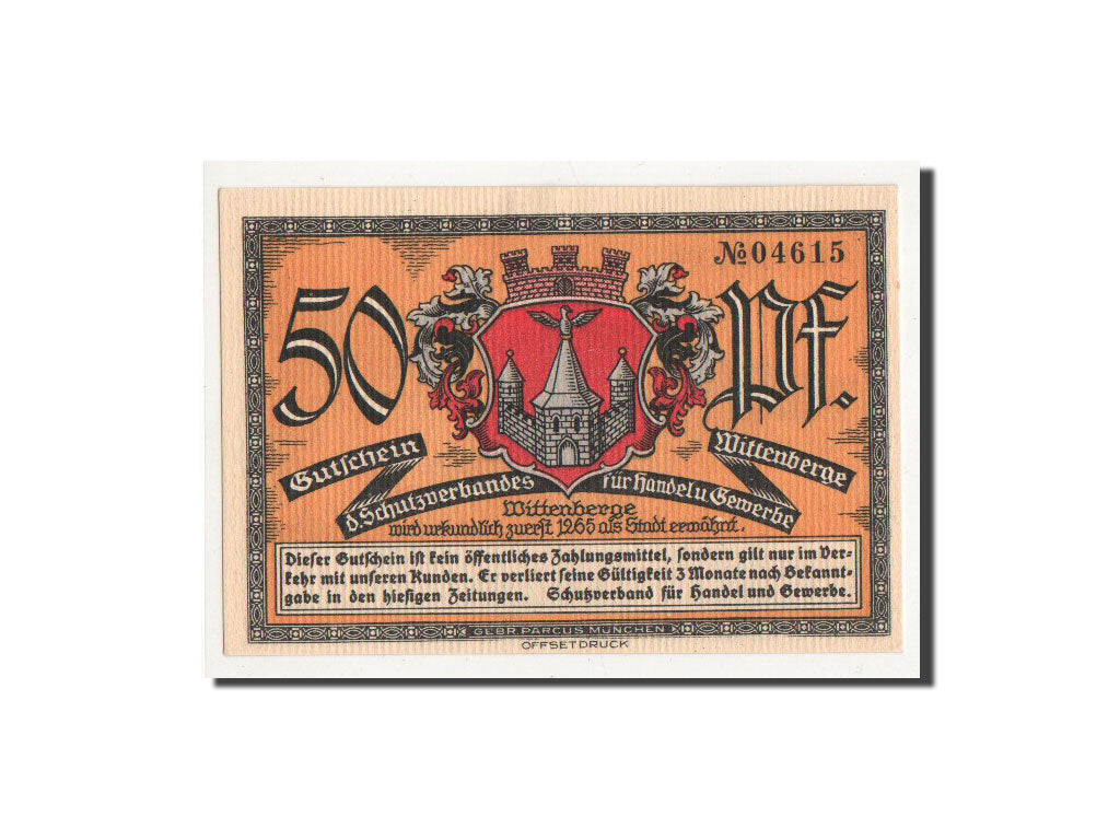 Banknote, Germany, Wittenberge, 50 Pfennig, pont, O.D, Undated, UNC(65-70)