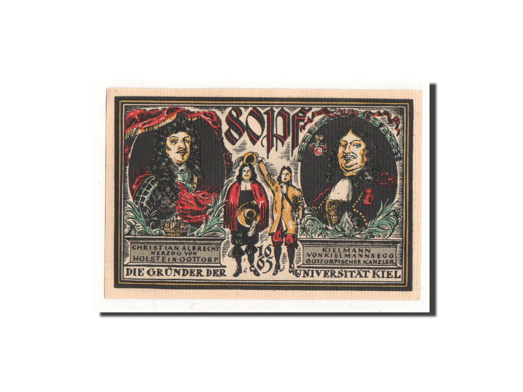 Banknote, Germany, Kiel, 80 Pfennig, portrait, 1921, 1921-09-10, UNC(65-70)