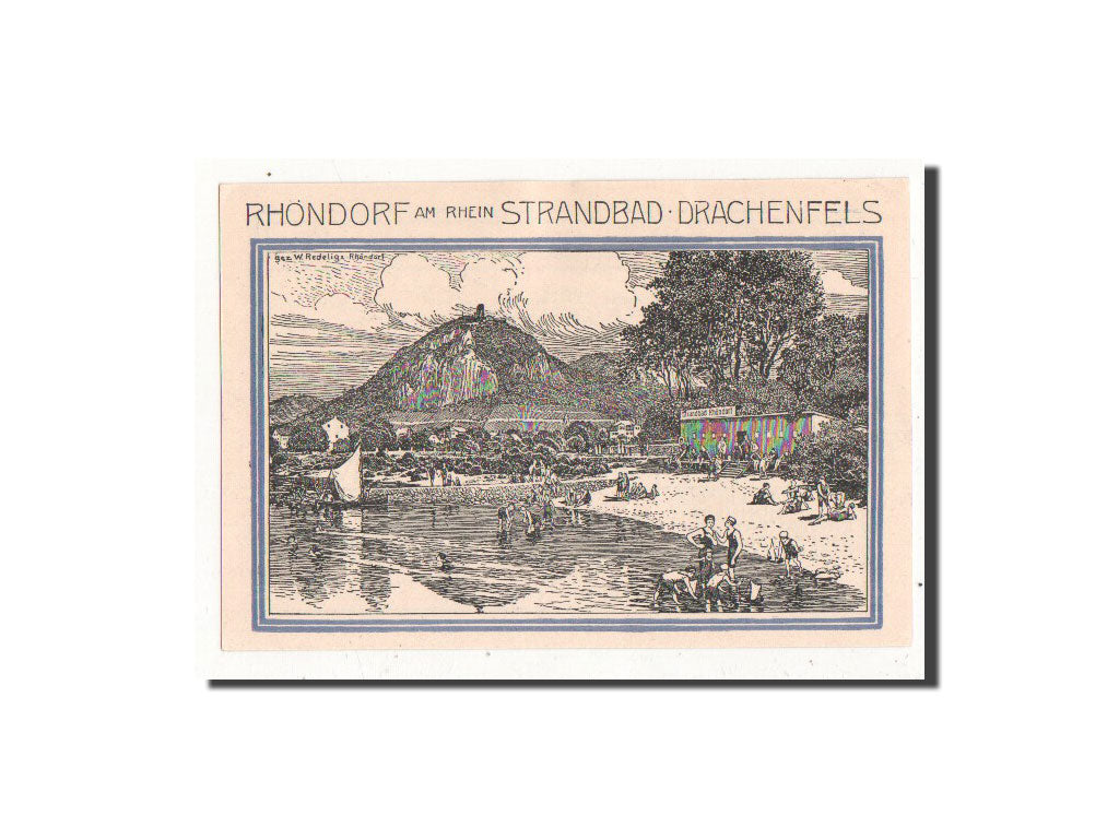Banknote, Germany, Honnef a Rhein, 50 Pfennig, paysage, 1921, 1921-10-01