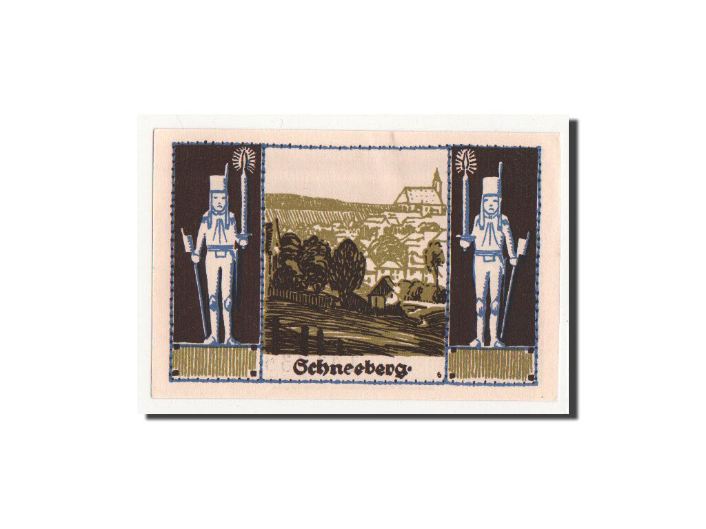 Banconote, Germania, Schneeberg, 50 Pfennig, paysage 2, 1921, Undated, FDS