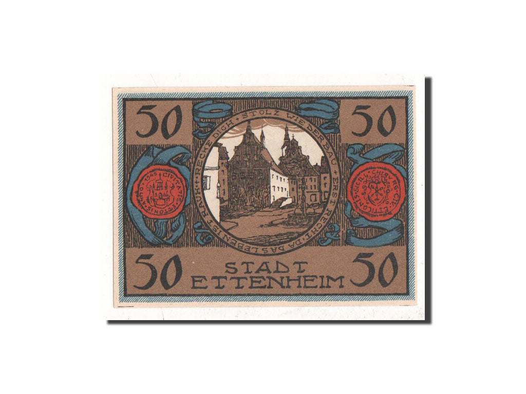 Banknote, Germany, Ettenheim Stadt, 50 Pfennig, paysage 2, 1922, 1922-03-01