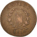 Moneta, STATI FRANCESI, ANTWERP, 10 Centimes, 1814, Anvers, MB, Bronzo, KM:5.2