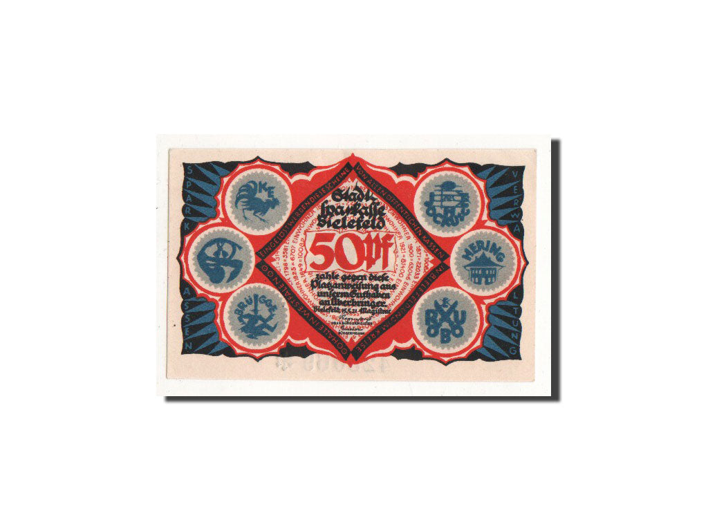 Banknote, Germany, Bielefeld, 50 Pfennig, personnage, 1921, 1921-05-15