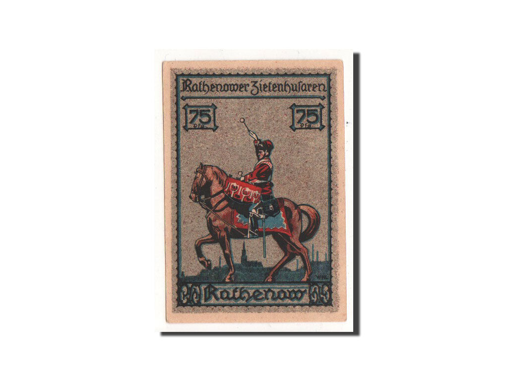 Banknote, Germany, Rathenow, 75 Pfennig, cavalier, O.D, Undated, UNC(65-70)