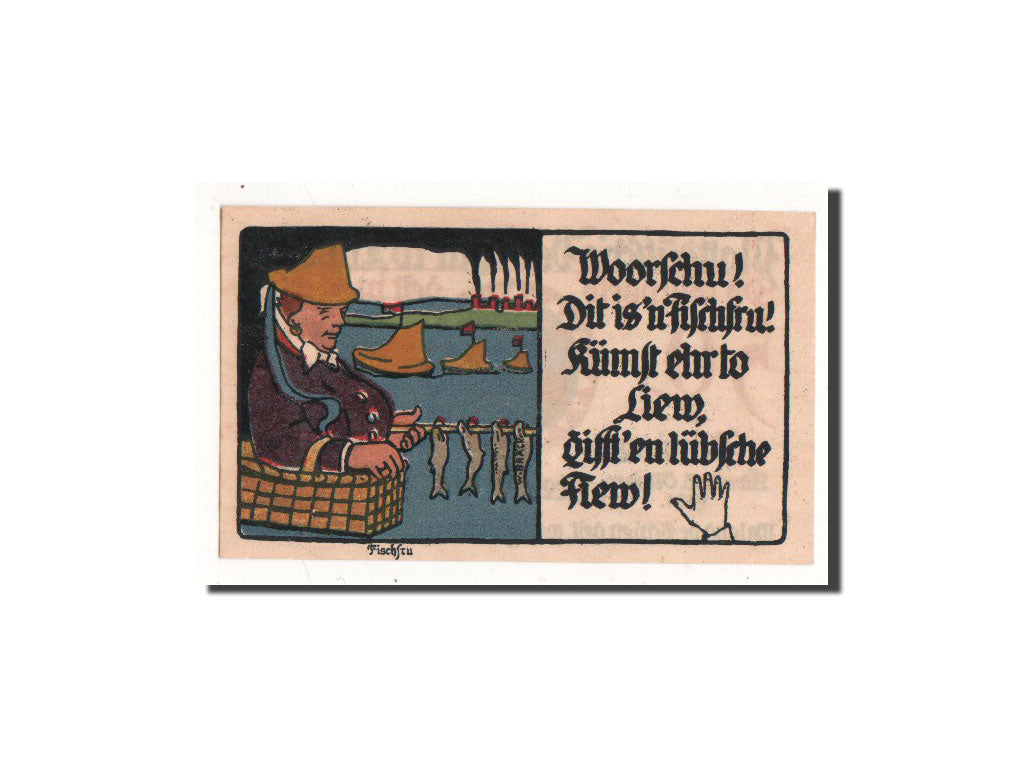 Banconote, Germania, Lübeck, 50 Pfennig, personnage 4, 1921, 1921-10-15, FDS