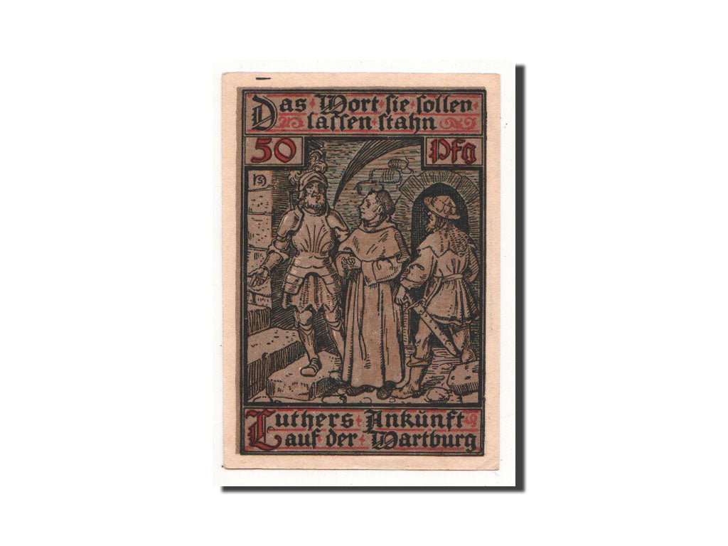 Banknote, Germany, Eisenach Stadt, 50 Pfennig, personnage 1, 1921, Undated