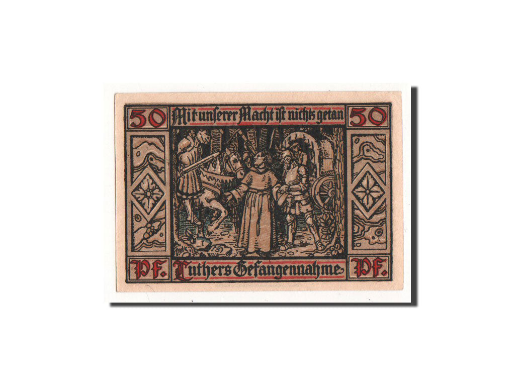 Banknote, Germany, Eisenach Stadt, 50 Pfennig, personnage 2, 1921, Undated