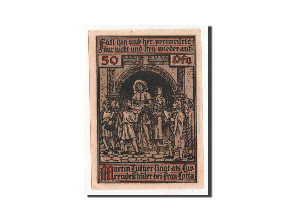 Banknote, Germany, Eisenach Stadt, 50 Pfennig, personnage 3, 1921, Undated