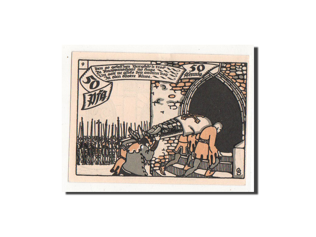 Geldschein, Deutschland, 50 Pfennig, enterrement, 1921, 1921-07-01, UNZ