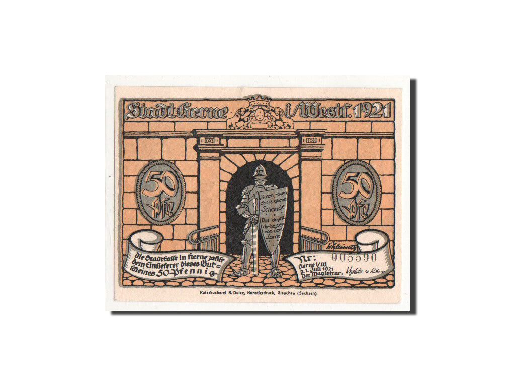 Geldschein, Deutschland, 50 Pfennig, soldat, 1921, 1921-07-01, UNZ, Mehl:602.1
