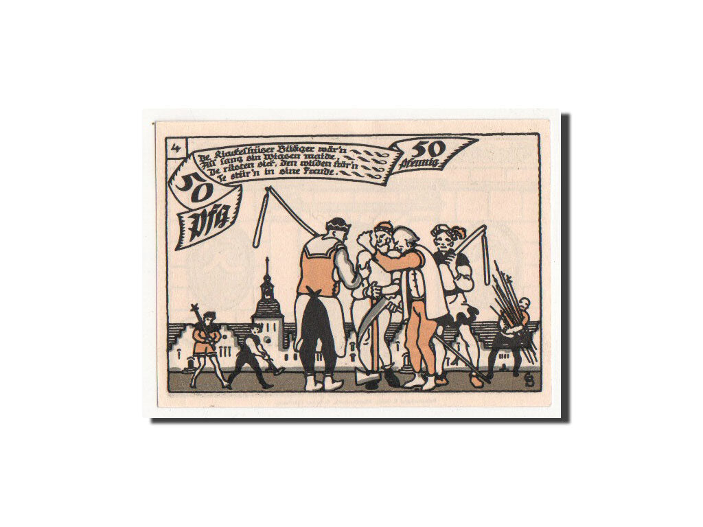 Billet, Allemagne, 50 Pfennig, personnage, 1921, 1921-07-01, NEUF, Mehl:602.1
