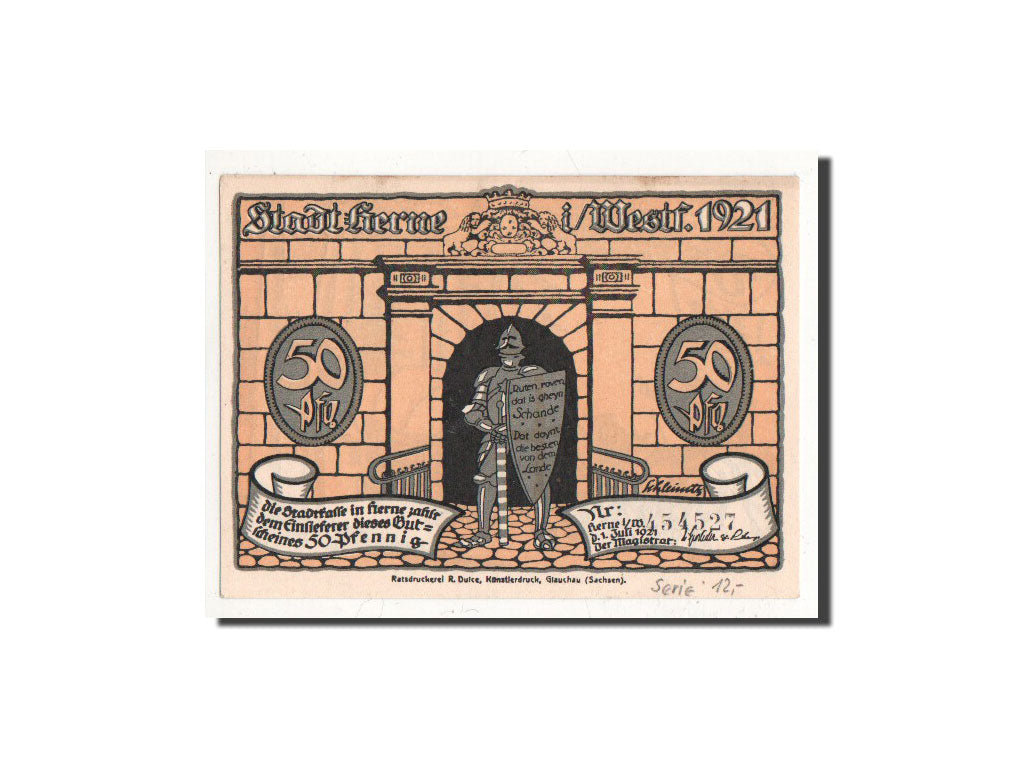 Geldschein, Deutschland, 50 Pfennig, calèche, 1921, 1921-07-01, UNZ, Mehl:602.1