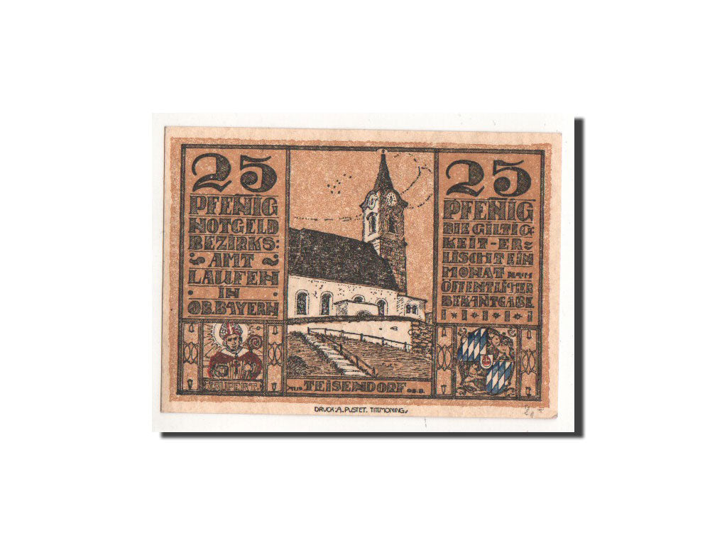 Banknote, Germany, Laufen, 25 Pfennig, date, 1920, Undated, UNC(65-70)