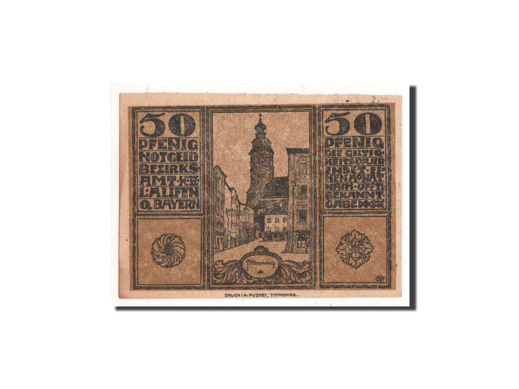 Banknote, Germany, Laufen, 50 Pfennig, Eglise, 1920, Undated, UNC(65-70)