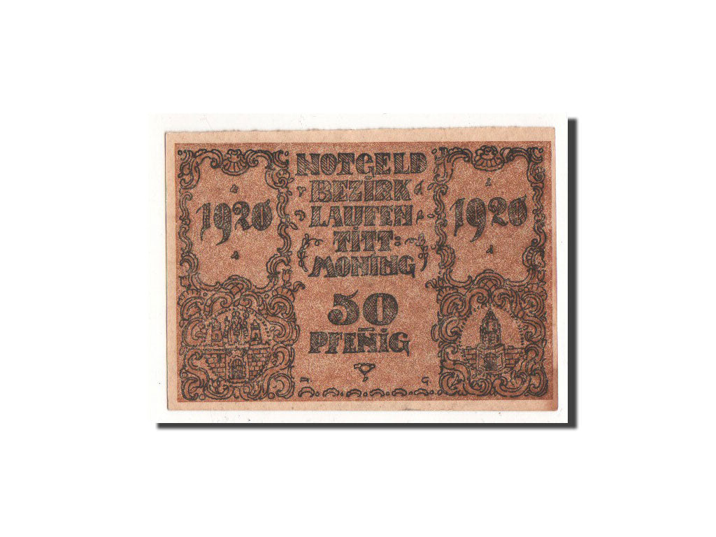 Banknote, Germany, Laufen, 50 Pfennig, Eglise, 1920, Undated, UNC(65-70)
