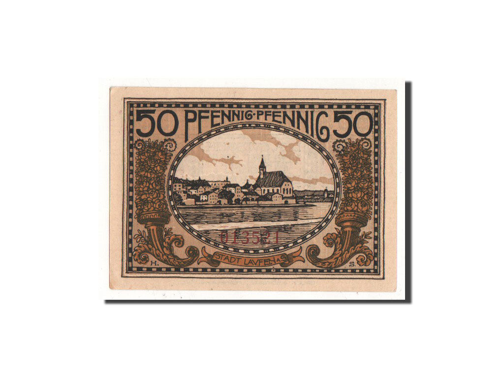 Billet, Allemagne, Laufen, 50 Pfennig, village 1, 1920, Undated, NEUF
