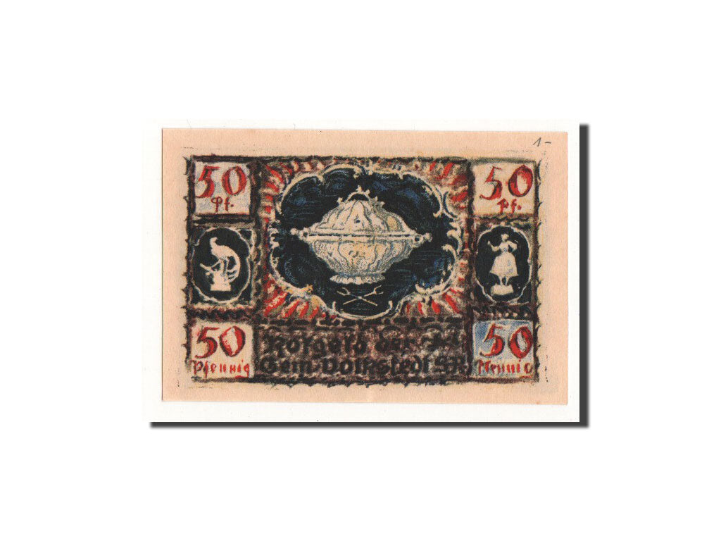 Geldschein, Deutschland, Volkstedt, 50 Pfennig, Objet, 1921, 1921-09-01, UNZ