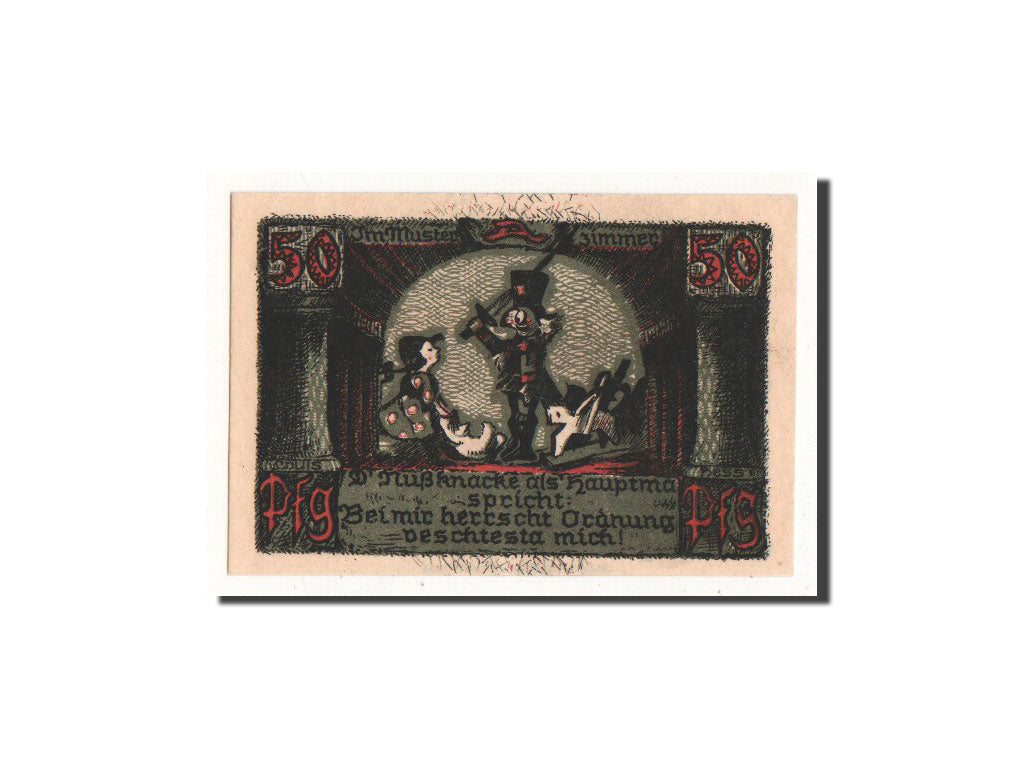 Banknote, Germany, Sonneberg, 50 Pfennig, personnage 3, O.D, Undated