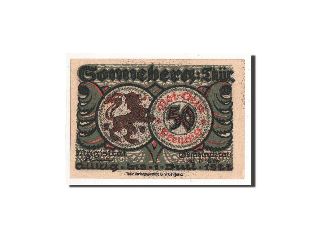 Banknote, Germany, Sonneberg, 50 Pfennig, personnage 4, O.D, Undated