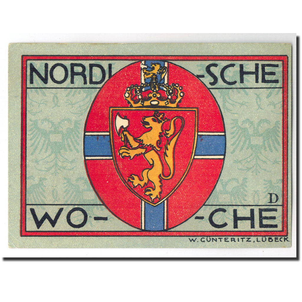 Geldschein, Deutschland, Lübeck, 50 Pfennig, ecusson 3, 1921, 1921-01-01, UNZ