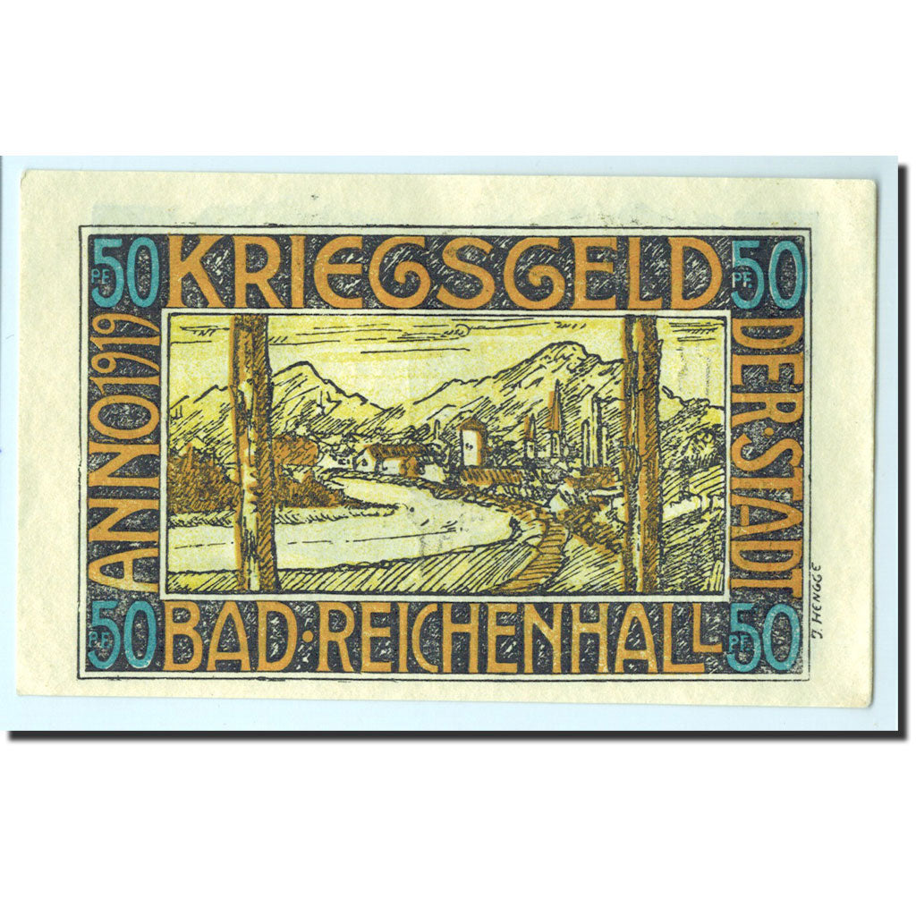 Banconote, Germania, Bad Reichenhall, 50 Pfennig, fontaine, 1920, Undated, FDS