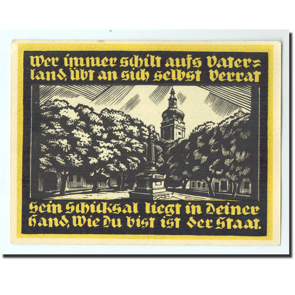 Banknote, Germany, Genthin, 2 Mark, Monument, 1921, 1921-07-01, UNC(65-70)