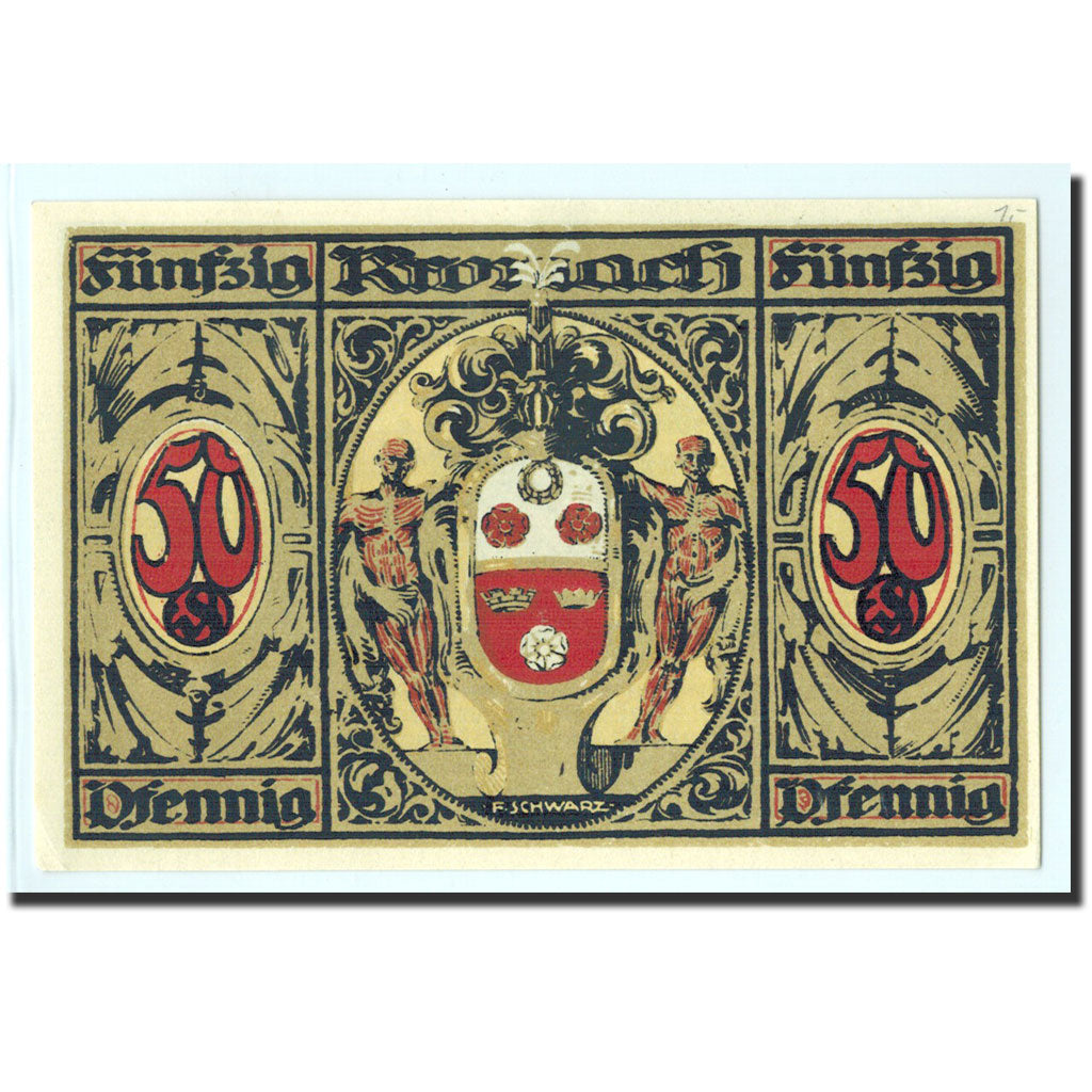 Banknote, Germany, Kronach, 50 Pfennig, paysage, 1921, Undated, UNC(65-70)