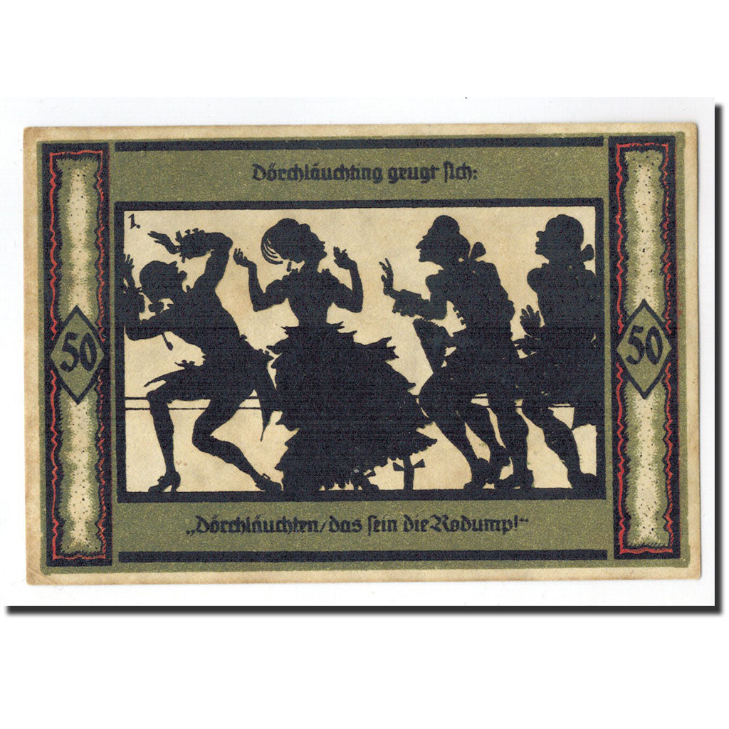 Banknote, Germany, Neustrelitz Stadt, 50 Pfennig, personnage, 1921, 1921-10-01