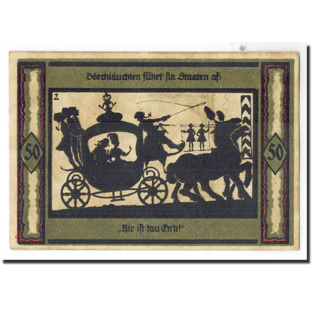 Banknote, Germany, Neustrelitz Stadt, 50 Pfennig, personnage 1, 1921