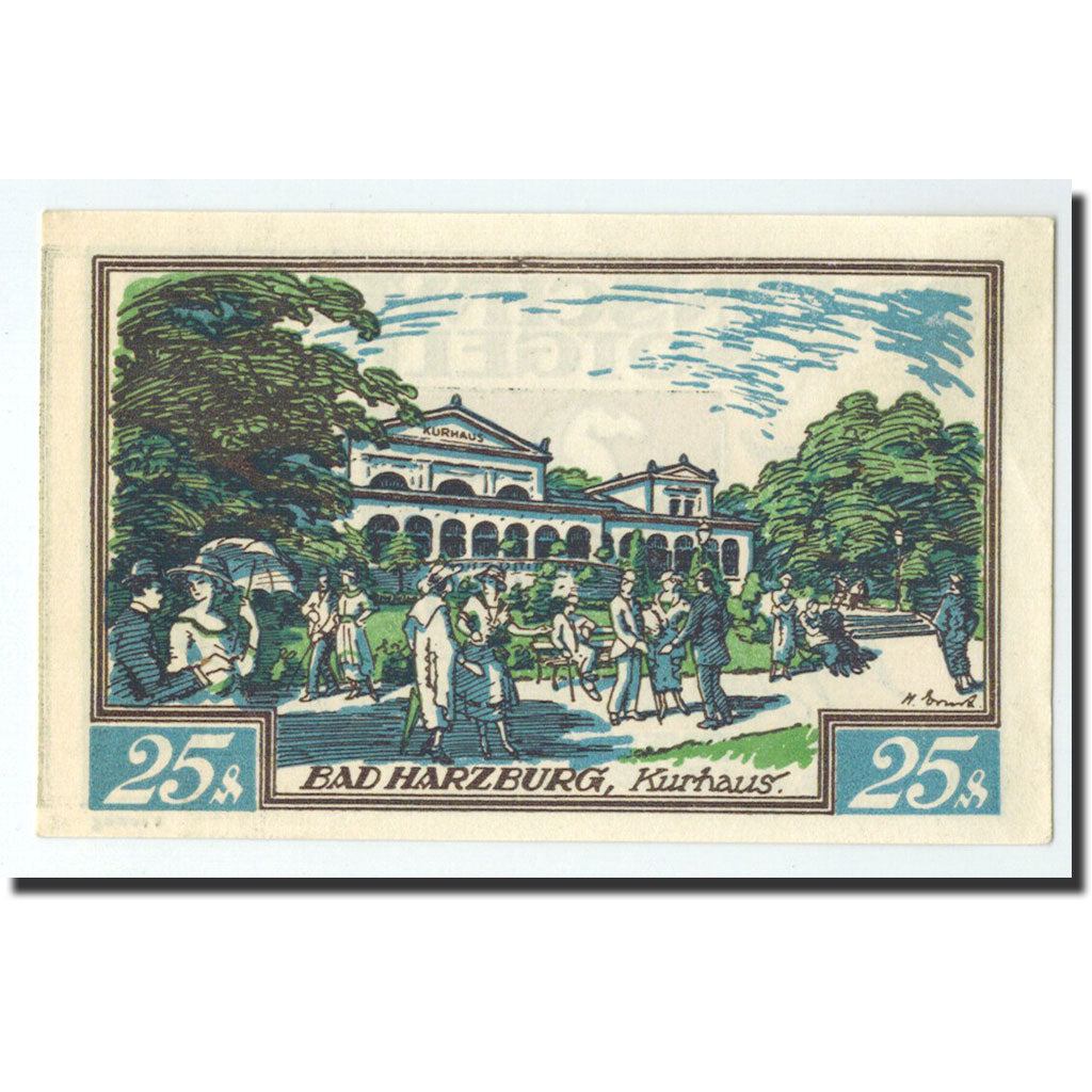 Banconote, Germania, Braunschweig, 25 Pfennig, personnage, 1921, 1921-05-01