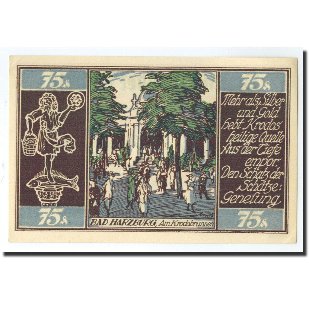 Biljet, Duitsland, Braunschweig, 75 Pfennig, personnage, 1921, 1921-05-01