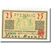 Banknote, Germany, Bremen, 25 Pfennig, place, 1921, 1921-09-15, UNC(65-70)