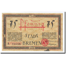 Banknote, Germany, Bremen, 75 Pfennig, Port, 1921, 1921-09-15, UNC(65-70)