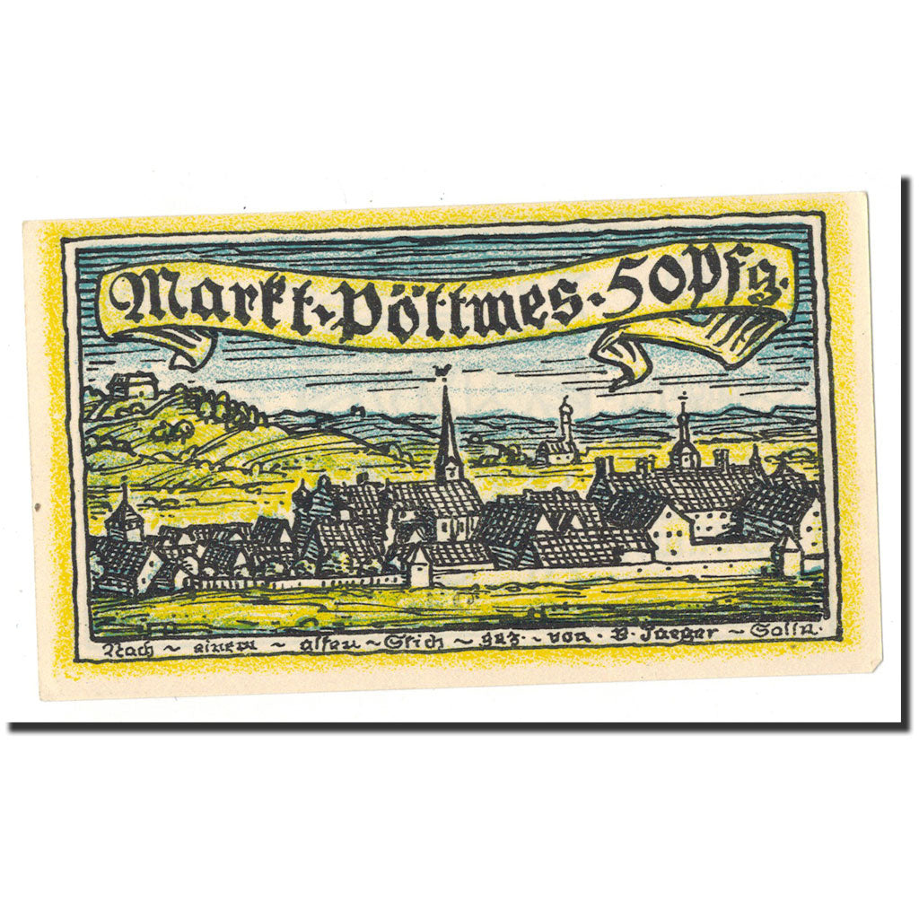 Banknote, Germany, Pöttmes, 50 Pfennig, village, O.D, Undated, UNC(65-70)