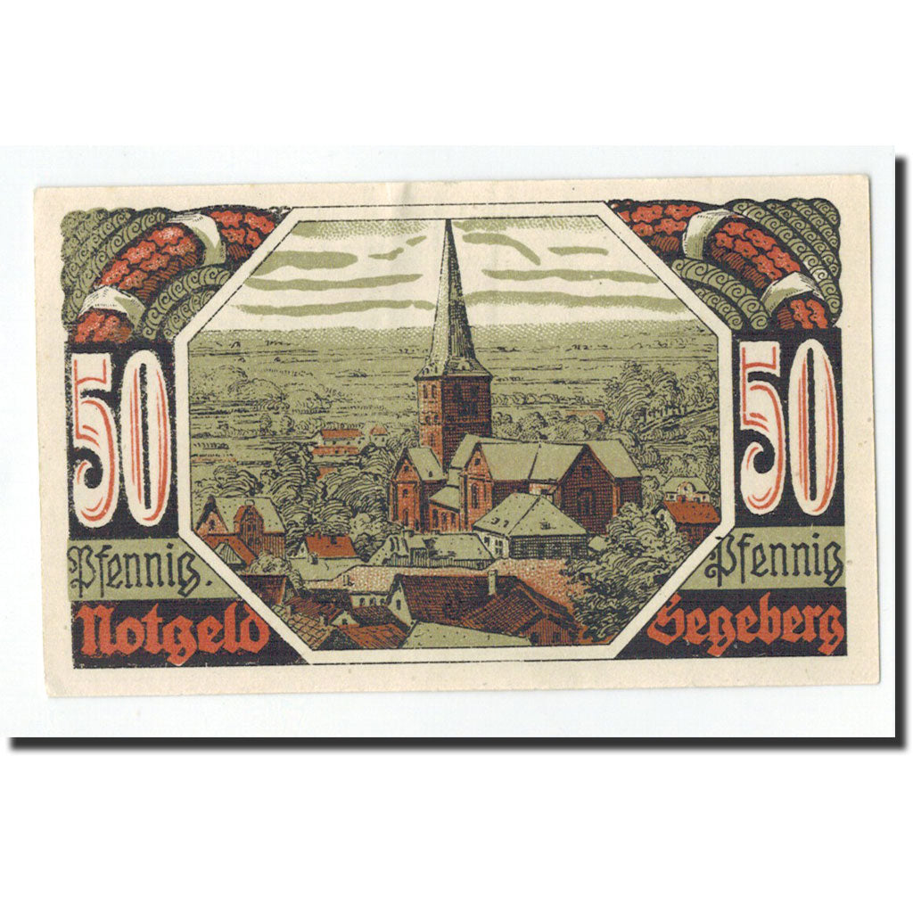 Banknote, Germany, Segeberg, 50 Pfennig, village, 1920, 1920-12-18, UNC(65-70)