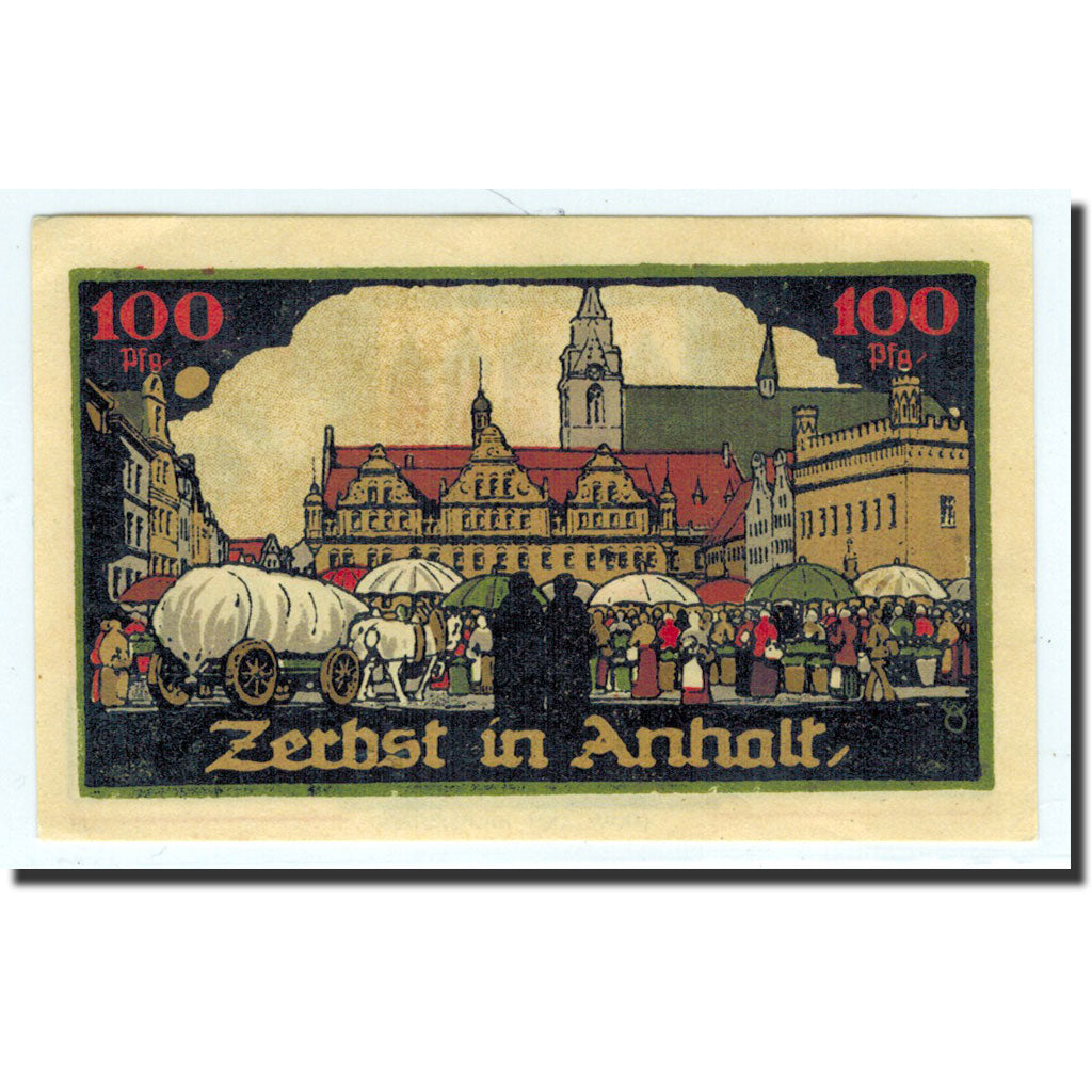 Billet, Allemagne, Zerbst, 100 Pfennig, place, 1921, 1921-07-01, NEUF