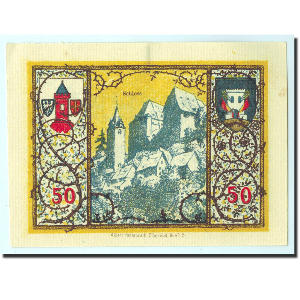 Billet, Allemagne, Westerburg, 50 Pfennig, paysage, 1920, 1920-12-01, NEUF