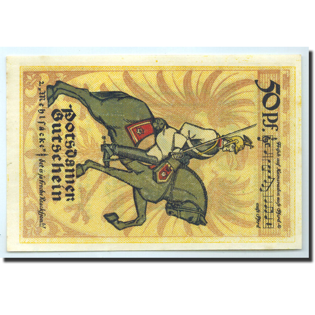 Biljet, Duitsland, Potsdam, 50 Pfennig, cavalier 2, 1921, 1921-11-28, NIEUW