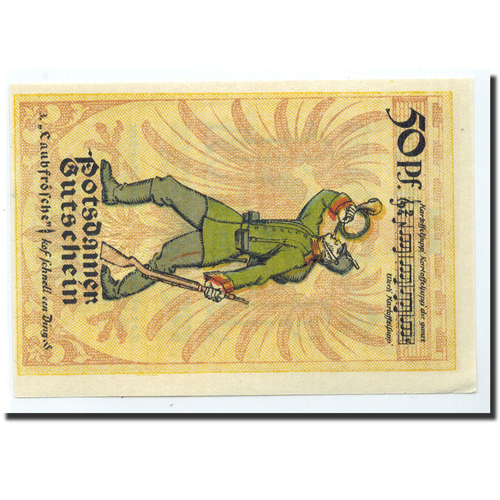 Billet, Allemagne, Potsdam, 50 Pfennig, soldat 1, 1921, 1921-11-28, NEUF
