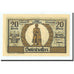 Billet, Allemagne, Solnhofen Gemeinde, 20 Pfennig, métier, 1921, 1921-07-01