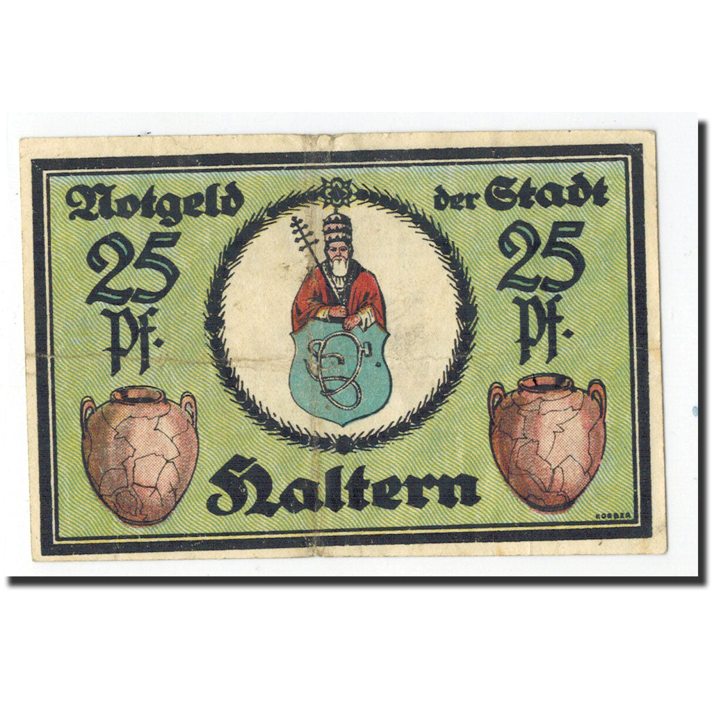 Billet, Allemagne, Haltern, 25 Pfennig, construction, 1921, 1921-06-01, TTB+