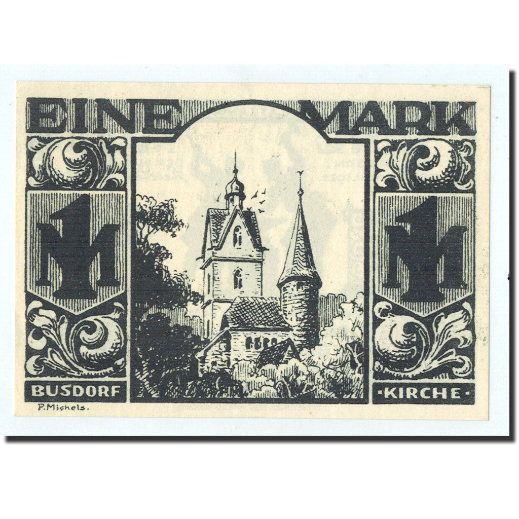 Billet, Allemagne, Paderborn, 1 Mark, personnage, 1921, 1921-11-10, NEUF