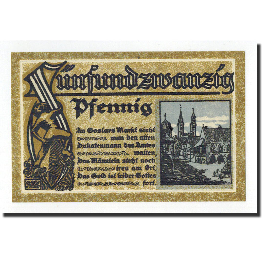 Billet, Allemagne, Goslar Stadt, 25 Pfennig, Ville, 1920, Undated, NEUF