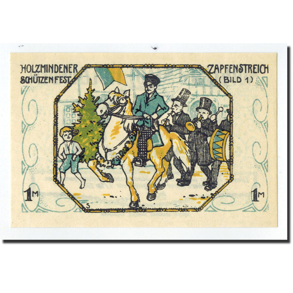 Billet, Allemagne, Holzminden, 1 Mark, cavalier, O.D, Undated, NEUF, Mehl:625.1