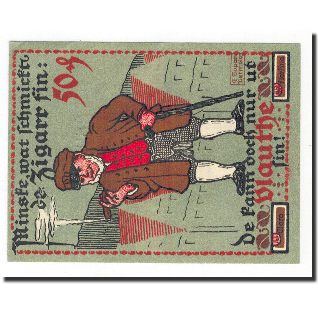 Biljet, Duitsland, Vlotho, 50 Pfennig, personnage, 1921, Undated, NIEUW