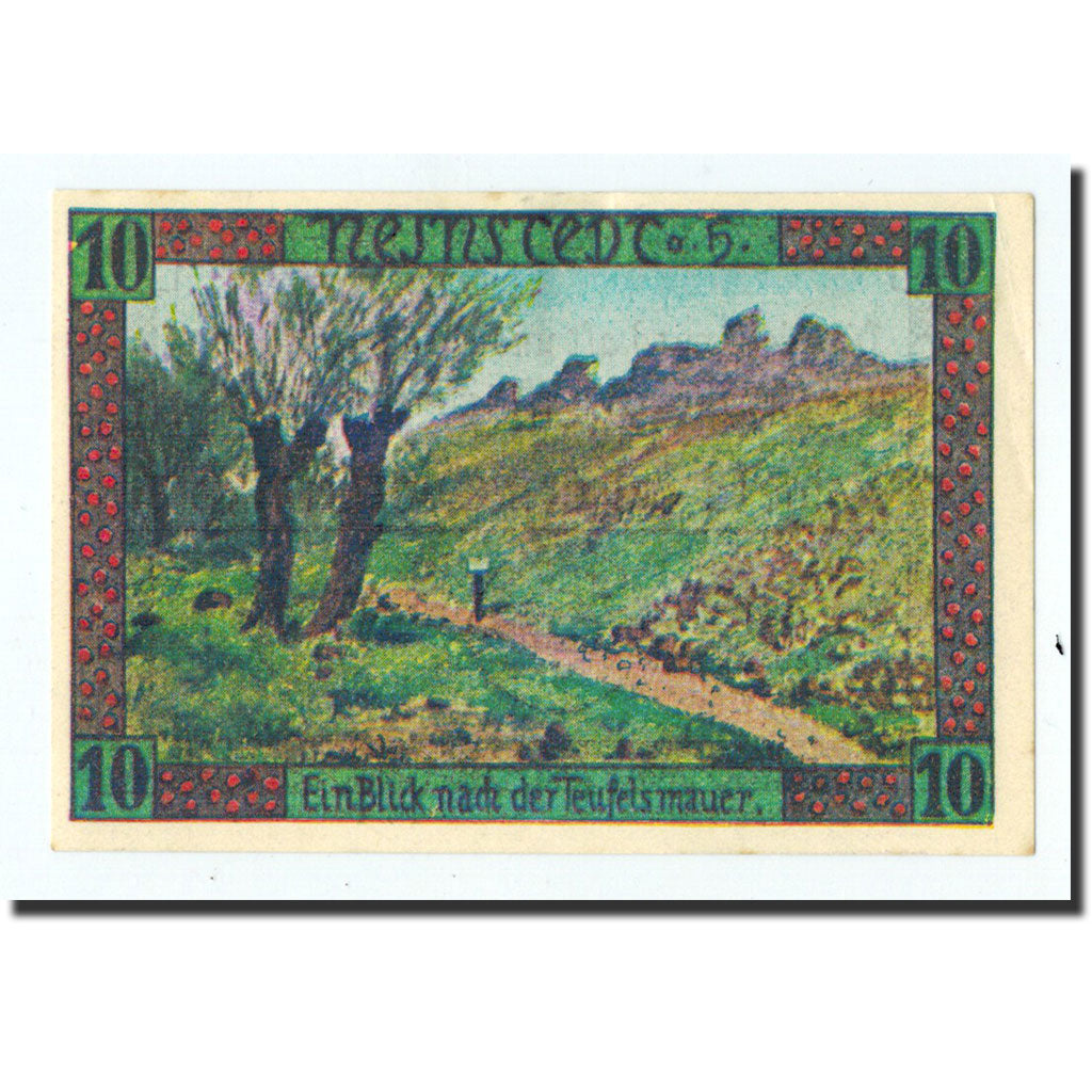 Billet, Allemagne, Neinstedt, 10 Pfennig, paysage, O.D, Undated, NEUF