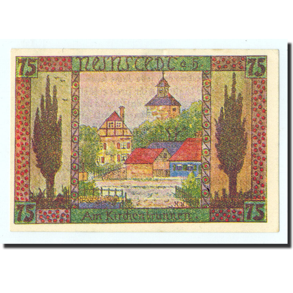Biljet, Duitsland, Neinstedt, 75 Pfennig, paysage, O.D, Undated, NIEUW
