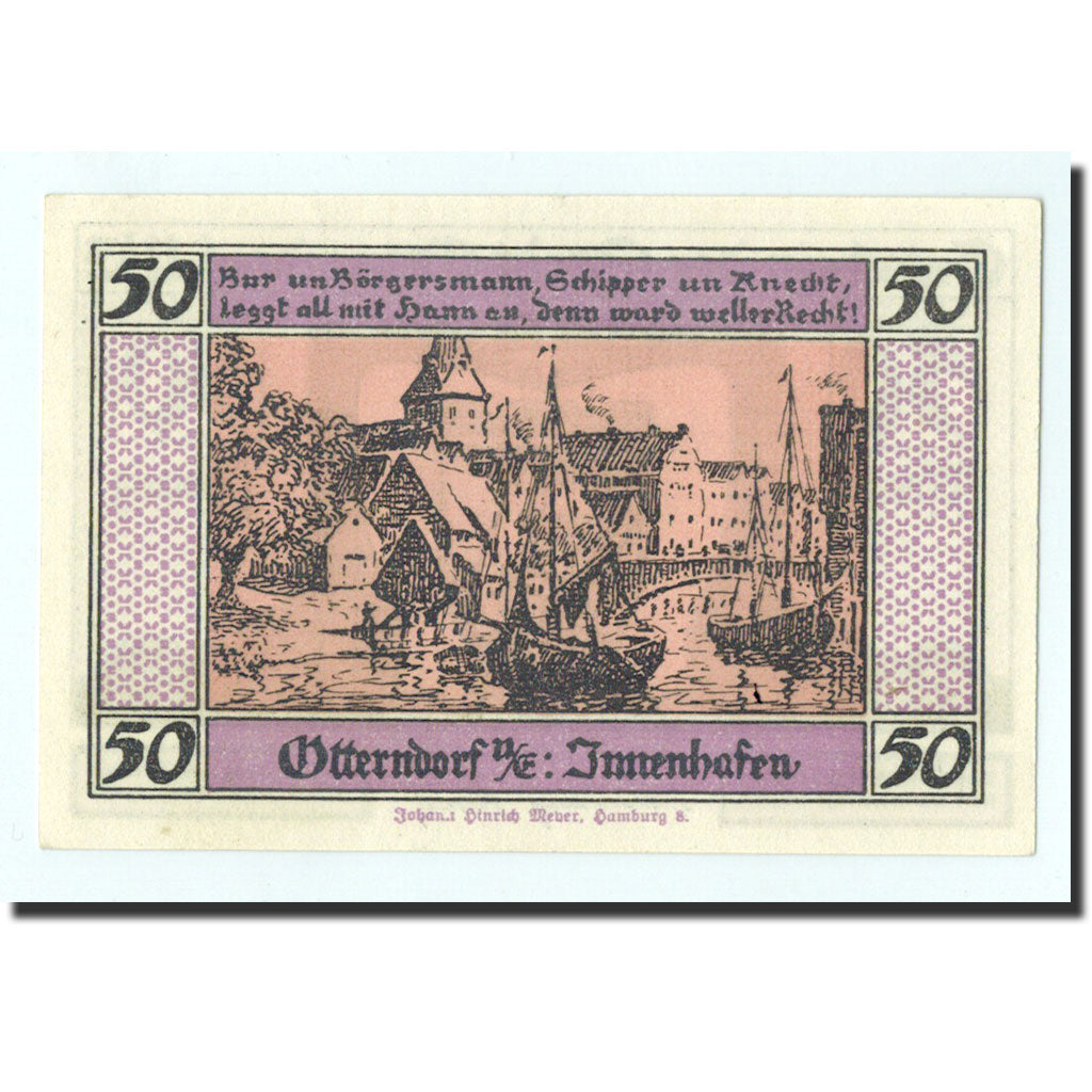 Billet, Allemagne, Otterndorf, 50 Pfennig, Port, 1920, 1920-12-01, NEUF