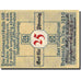 Billet, Allemagne, Detmold, 25 Pfennig, Monument, 1920, Undated, SPL, Mehl:268.1